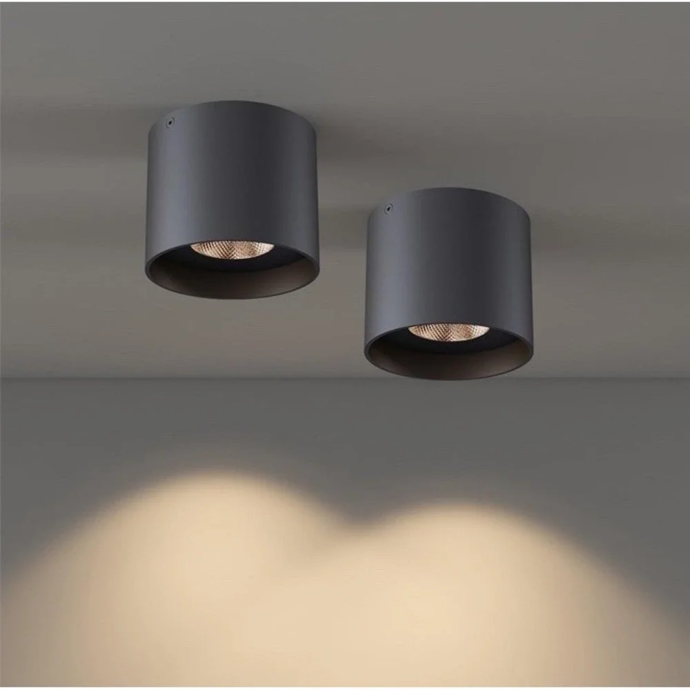 Ceiling Light Fixture, Flush Mount Ceiling Lights LED Dimmable Cylinder Ceili...
